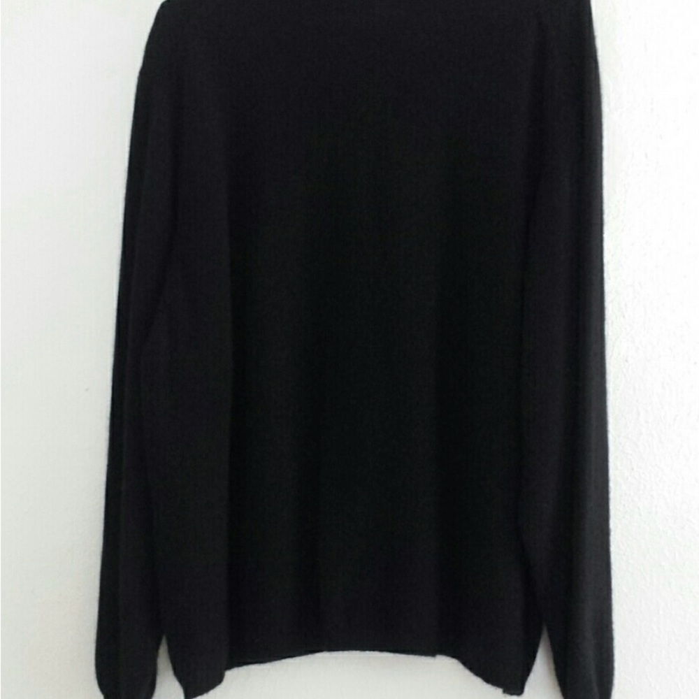 Eddie Bauer Black Cashmere Sweater Size XL - Picture 3 of 3